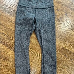 Lululemon Athletica Gray Herringbone Leggings -Size 6